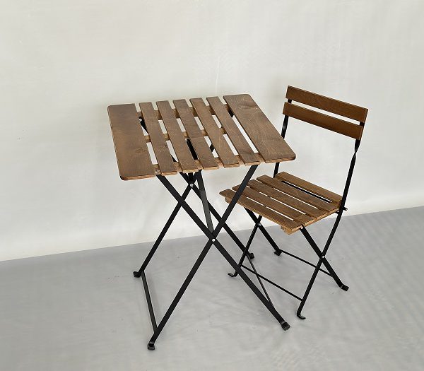 میزو صندلی تاشو چوب و فلز دو نفره