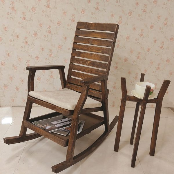 صندلی راک کامل چوبی