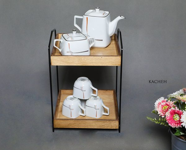 استند سینی قوری و فنجون