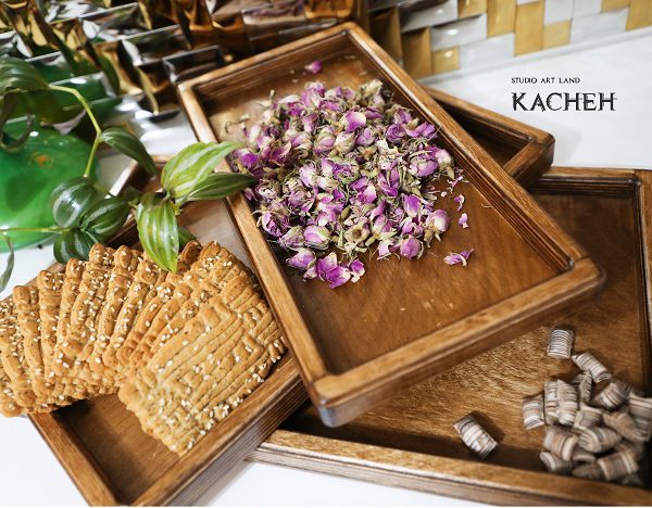 سینی ست سه تایی تمام چوب