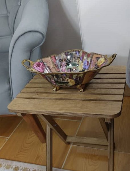 میز عسلی تاشو تمام چوب