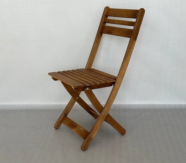 صندلی تمام چوب پایه قوس دار