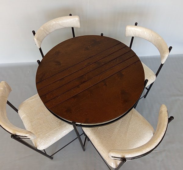 میزگرد غذا خوری چهار نفره همراه با صندلی