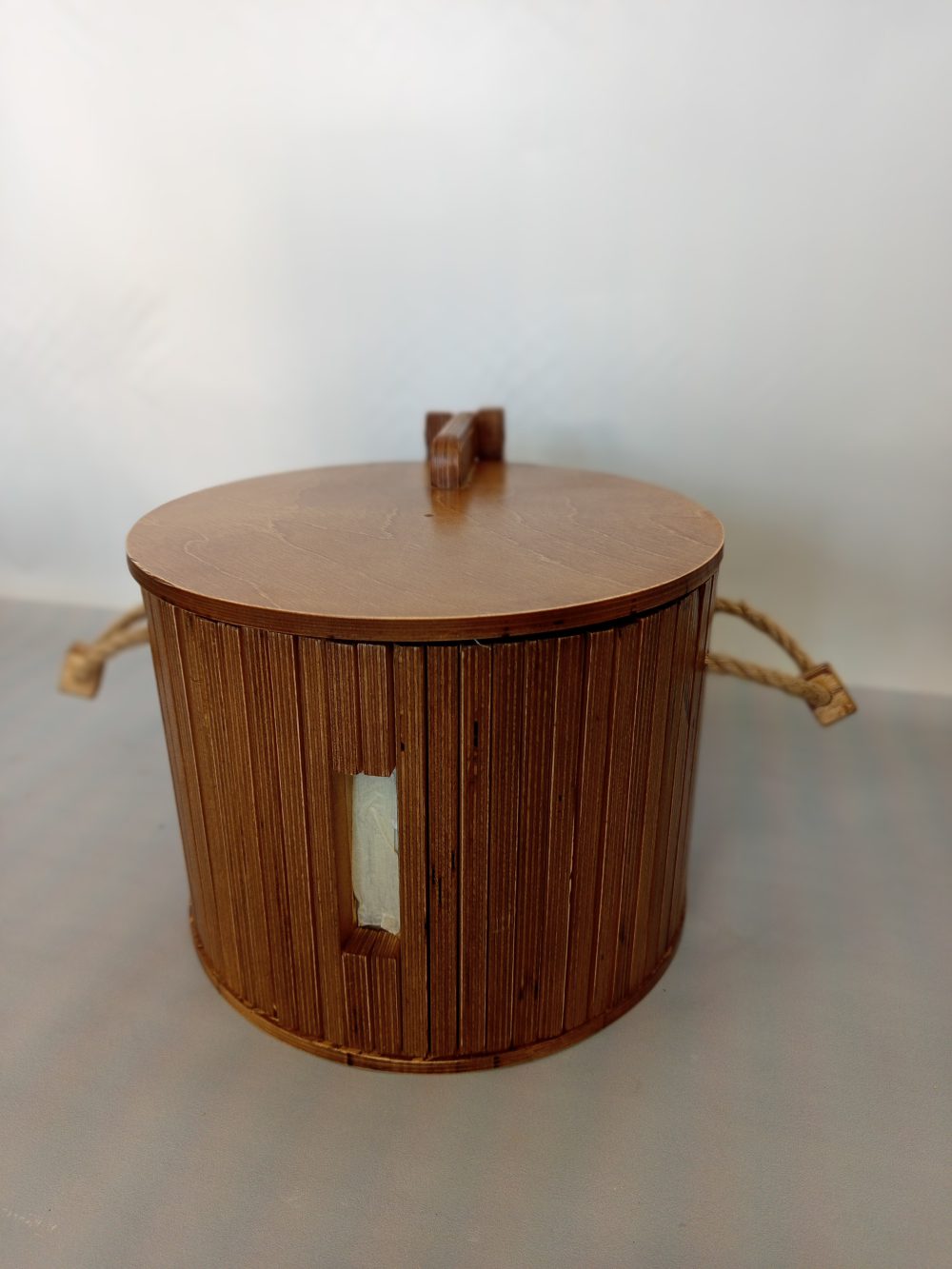 جا برنجی درب دار کامل چوبی